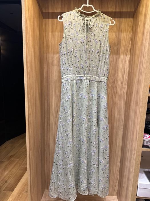 Женское Платье Зелёный Другой Материал 38