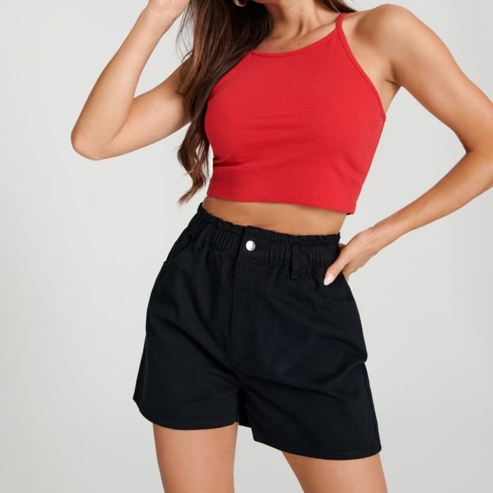 Women Sinsay Shorts Black 34