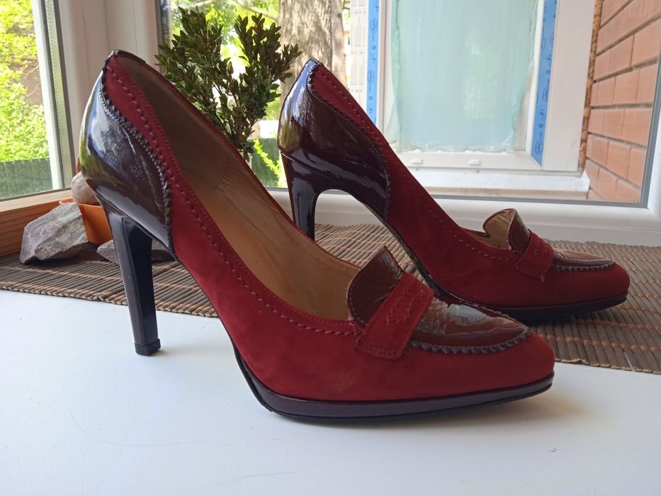 Женские Peter Kaiser Туфли Бордовые Шкіра 38