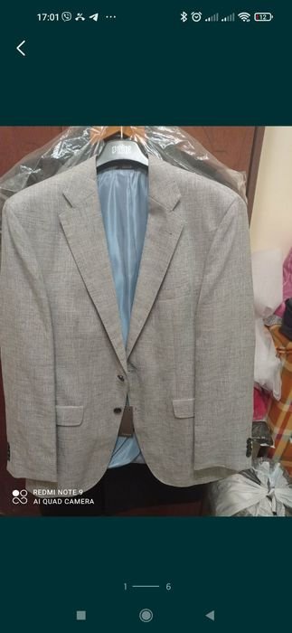 Uomo Louis Feraud Blazer Grigio Lana Altro