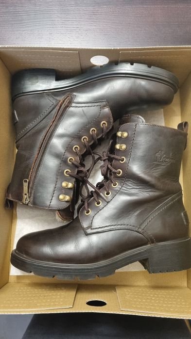 Женские Panama Jack Ботинки Коричневый Кожа 38