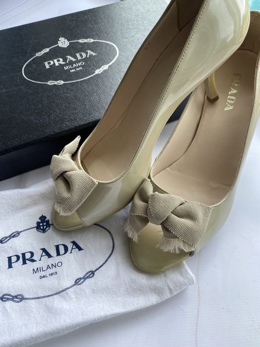 Damen Prada Absätze Leder 37