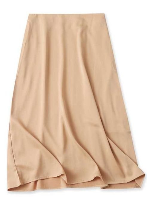 Women Love Moschino Skirt Beige Satin 38