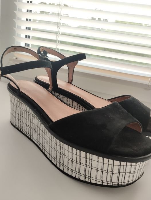 Women Heels Black Suede 39