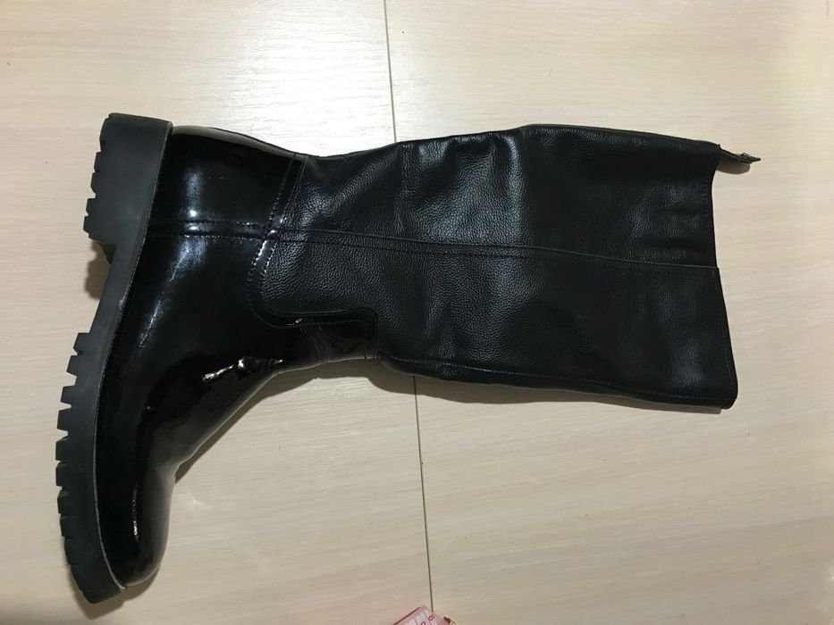 Donna Pierre Cardin Stivali Alti Neri Pelle 37
