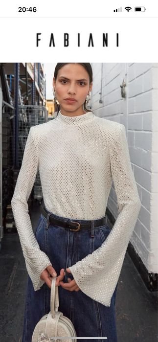 Женская Self Portrait Блуза Белая 36