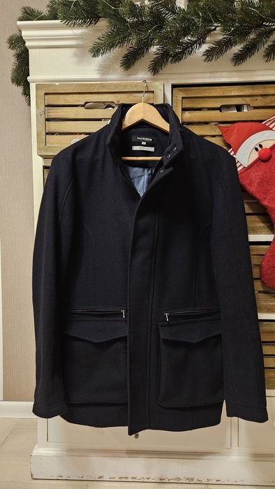 Femme Roy Robson Manteau Bleu Marine Laine 38