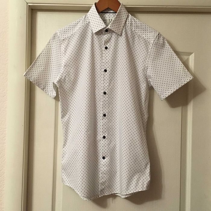Homme Reiss Chemise Blanche Coton 36