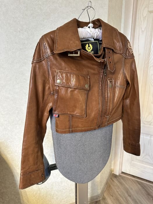 Femme Belstaff Veste Noire Cuir