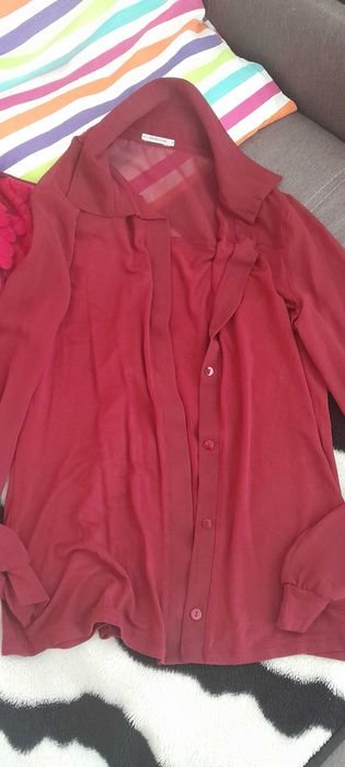 Femme Chemise Bourgogne Viscose 38