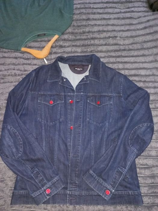 Женская Kiton Джинсовая Куртка Синяя 46