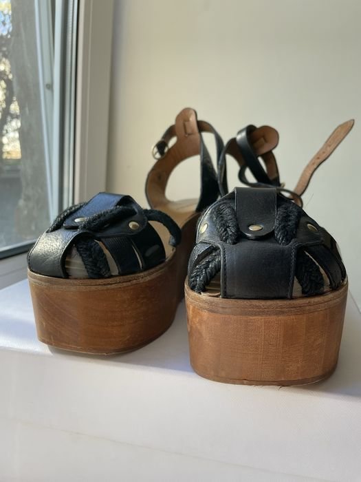 Women Isabel Marant Heels Black Leather 39