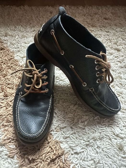 Мужские Sperry Туфли Чёрные Кожа 44