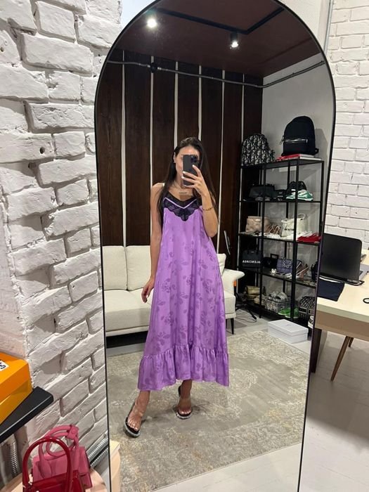 Женский Zadig&Voltaire Платье Фиолетовый Шелк 36