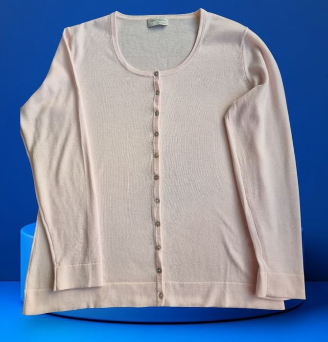 Women PETER HAHN Sweater Pink Cotton L