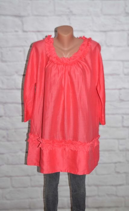 Женская Max Mara Блуза Белая Хлопок/Лён 14-18