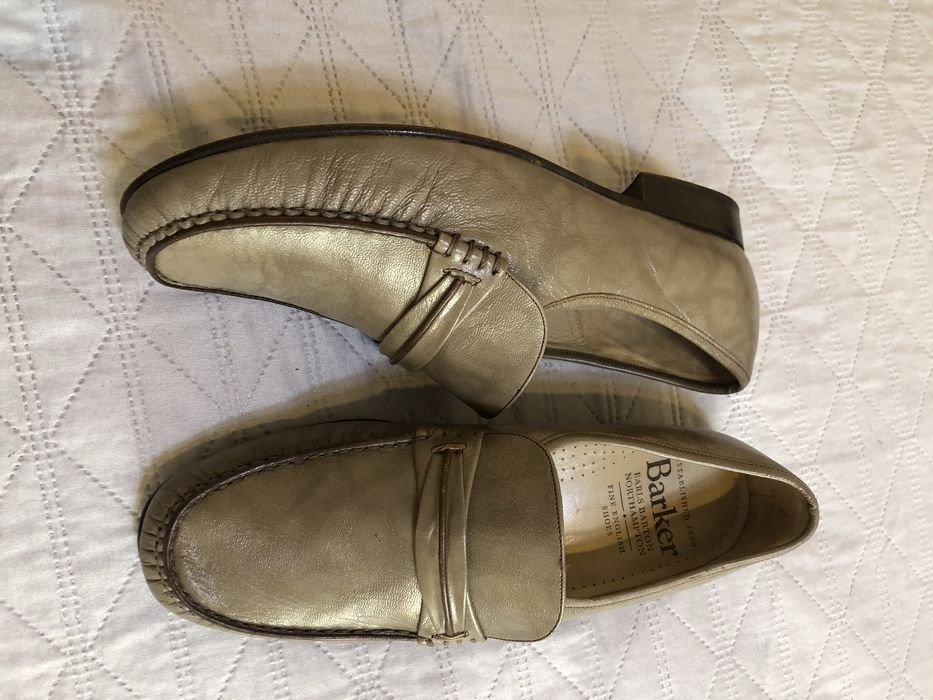 Herren Barker Slipper Schwarz Leder
