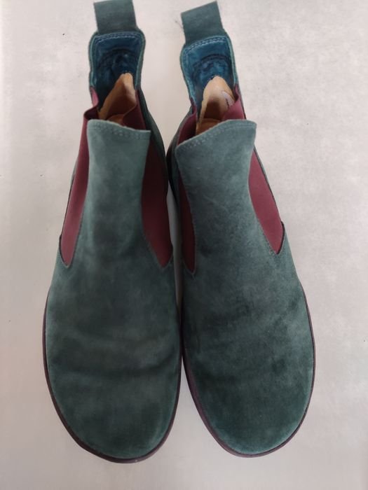 Donna Think Stivali Verde Camoscio 38