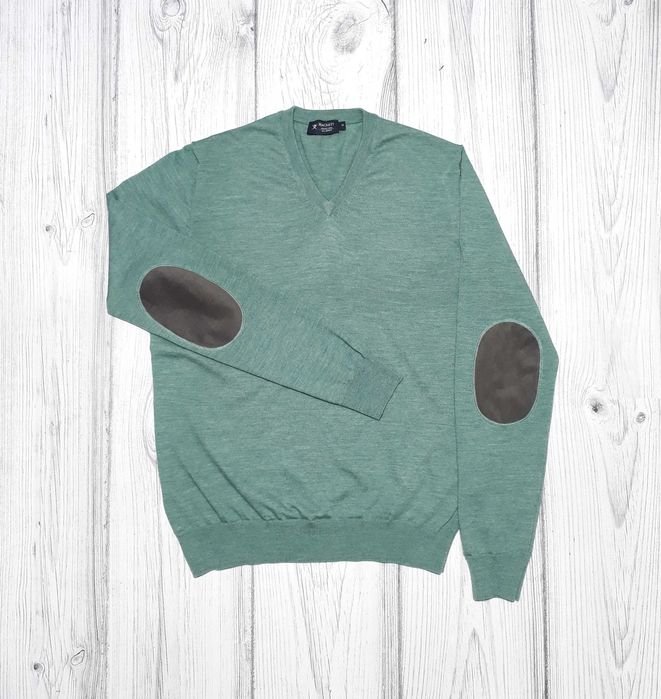 Мужской Hugo Boss Свитер Зелёный 38