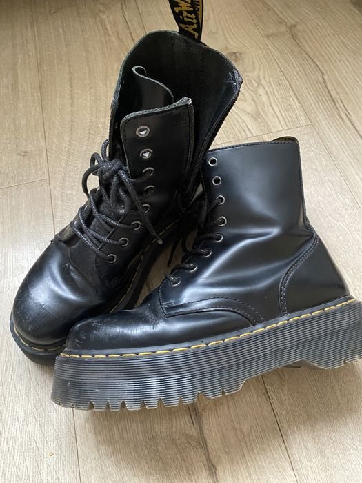 Женские Dr Martens Jadon Platform Чёрный Кожа 40