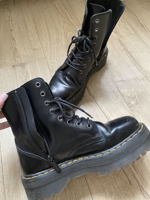 Женские Dr Martens Jadon Platform Чёрный Кожа 40