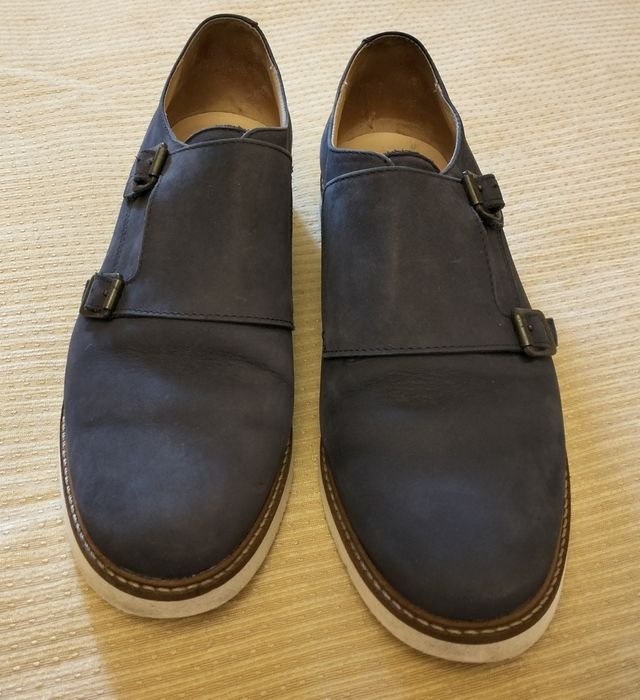 Damen Navyboot Slipper Marineblau Nubuk 39