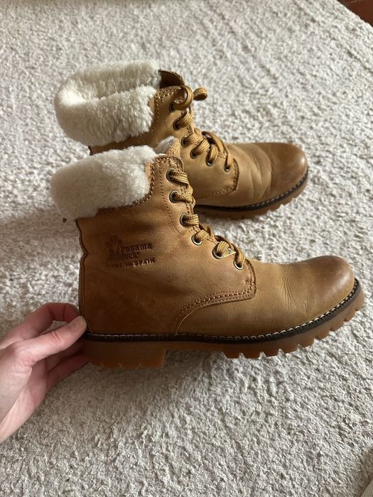 Men Panama Jack Boots Brown Sheepskin 37