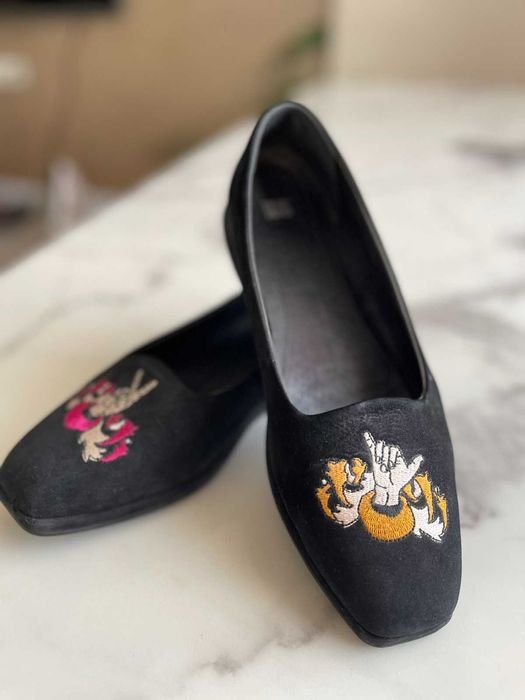 Женские Camper Туфли Чёрные Кожа 39