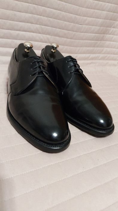 Barker Derby Schwarz Leder 42