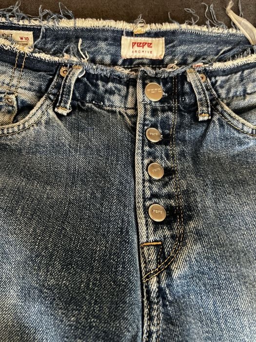 Женские Pepe Jeans Джинсы Тёмно-синие Деним 27