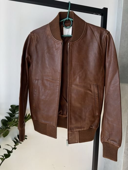 Uomo Sandro Paris Giacca Marrone Pelle 34