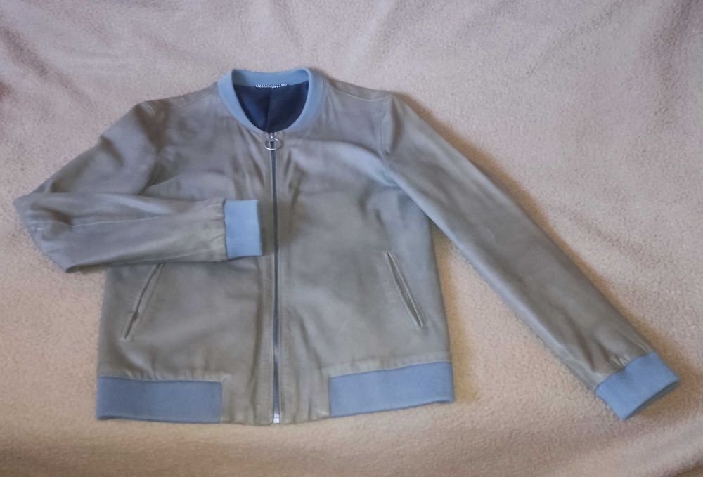 Мужской Selected Homme Куртка Коричневая Кожа 40