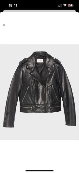 Donna Sandro Paris Giacca Biker Nera 36