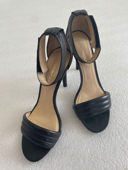 Women Carlo PAZOLINI Heels Black Leather 39