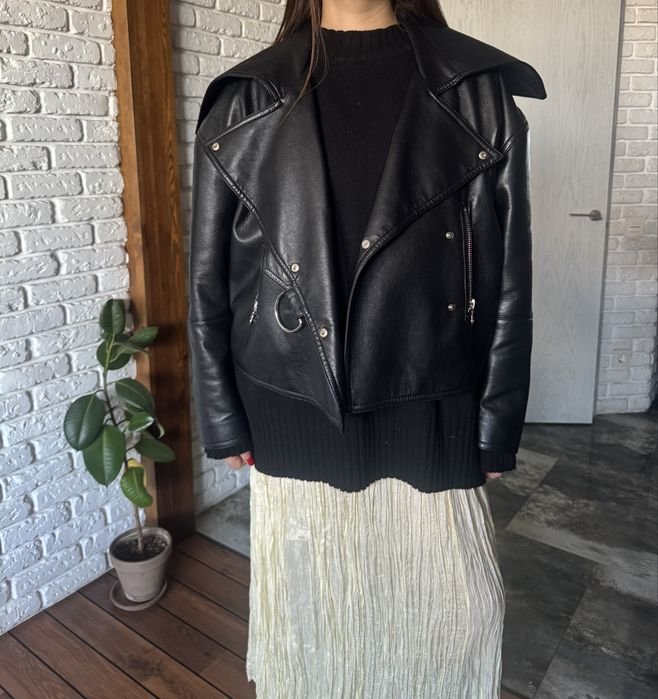 Мужской Nanushka Куртка Чёрный Веганская Кожа 38