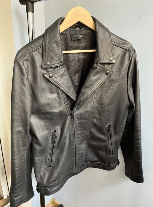 Men The Kooples Leather Jacket Black 38