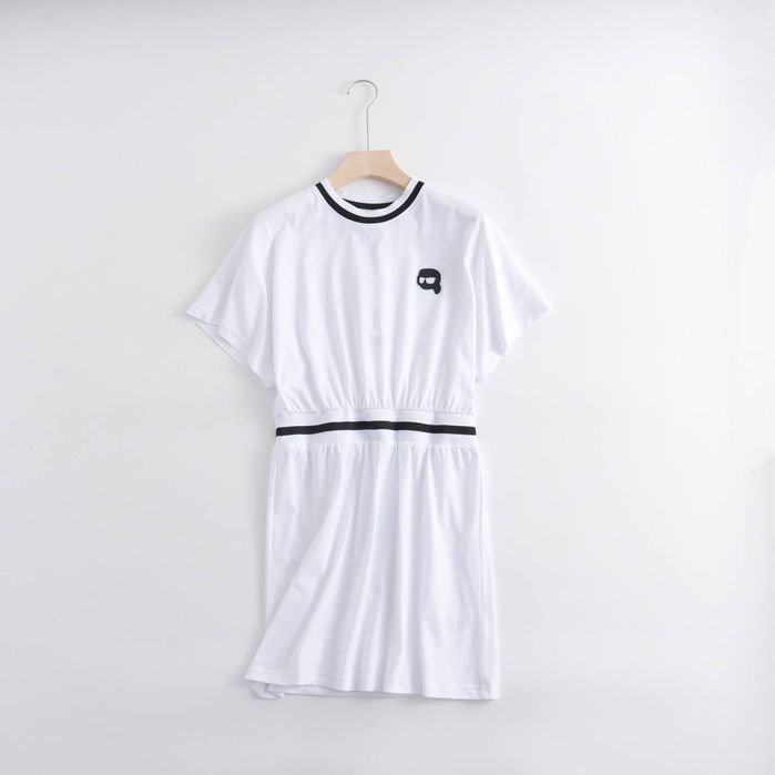 Damen Kleid Weiß Baumwolle 36