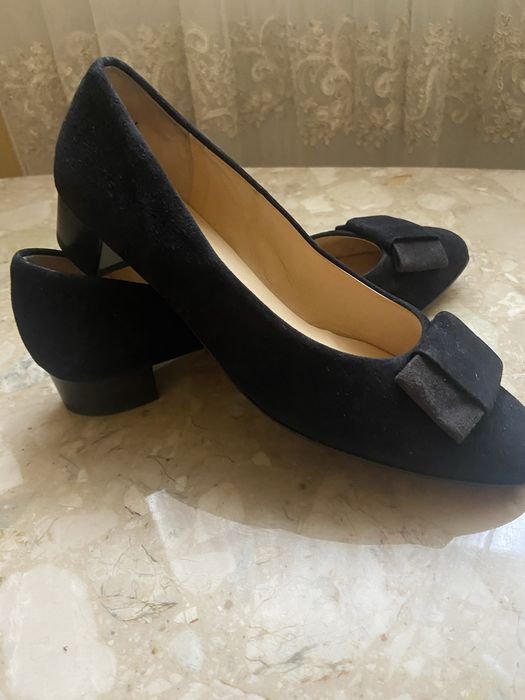 Женские Peter Kaiser Туфли Чёрный Замша 38