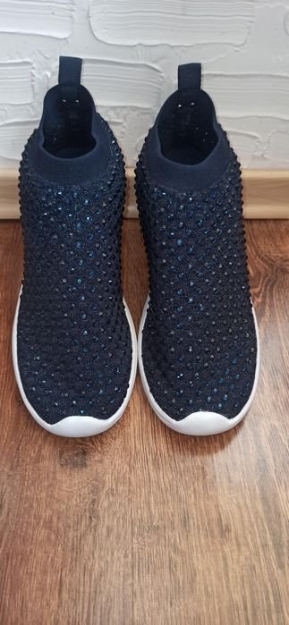 Женские Dune London Мокасины Тёмно-синие Ткань