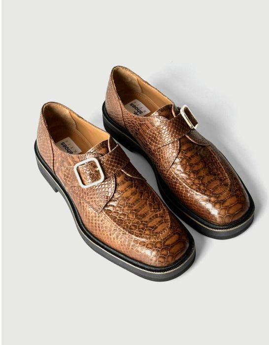Women te.shoes Heels Brown Leather 38