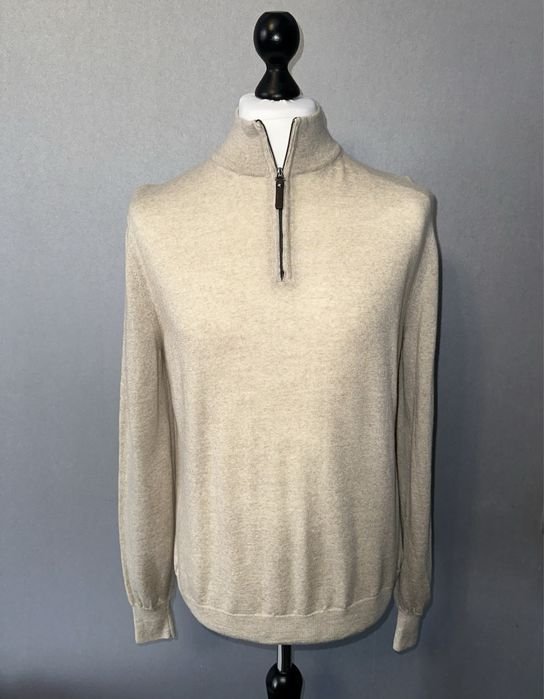 Uomo Canali Maglione Grigio Lana 44