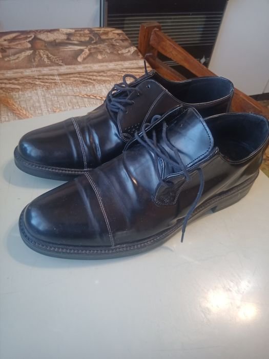 Herren Lloyd Absätze Schwarz Leder 44.5