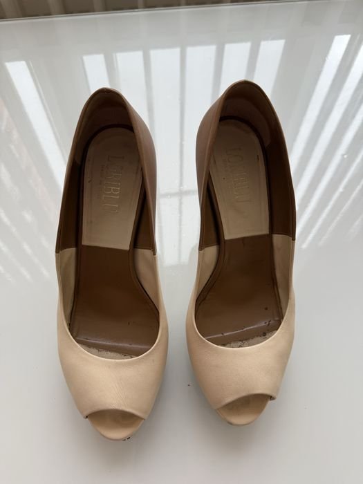Женские Туфли Бежевые Кожаные 40