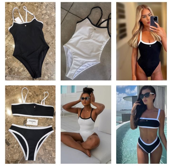 Femme Chanel Maillot de Bain Noir Inconnu