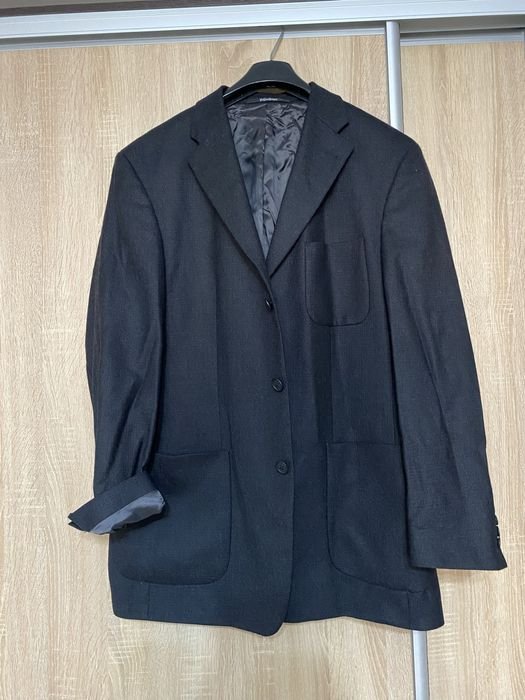 Uomo Yves Saint Laurent Blazer Nero Lana 44