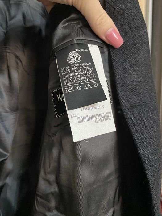 Uomo Yves Saint Laurent Blazer Nero Lana 44