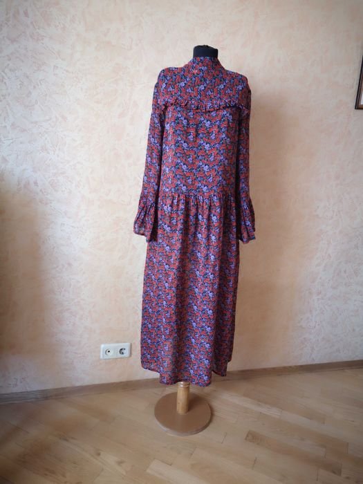 Женский Gestuz Сукня Тёмно-синий Вискоза 40