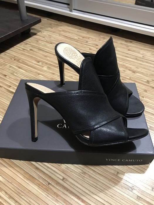 Damen Vince Camuto Absätze Schwarz Leder 37