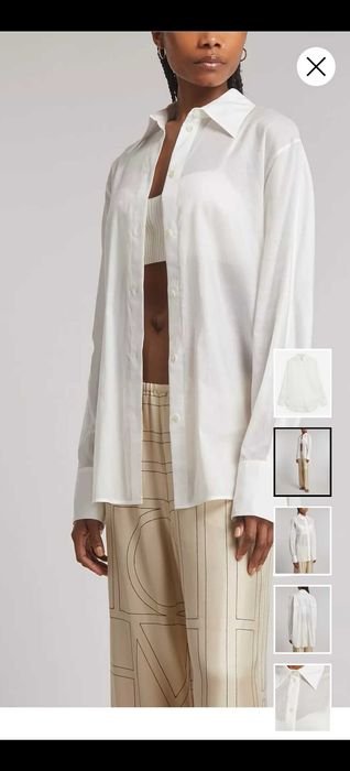 Femme Toteme Chemise Blanche Coton
