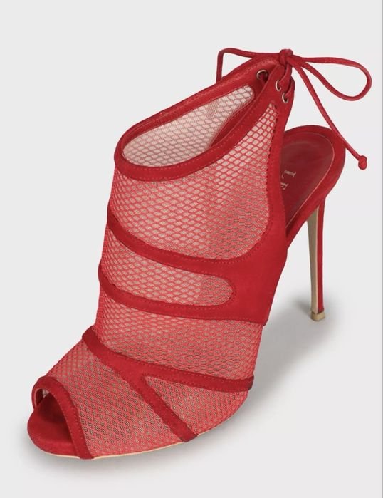 Women Le Silla Heels Red Suede 38